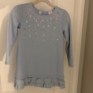 Gymboree Blue Long Sleeve Dress with Stars